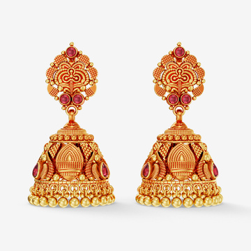 Classical Elegance Golden Jhumka