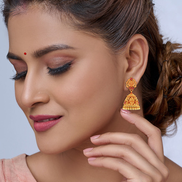 Classical Elegance Golden Jhumka