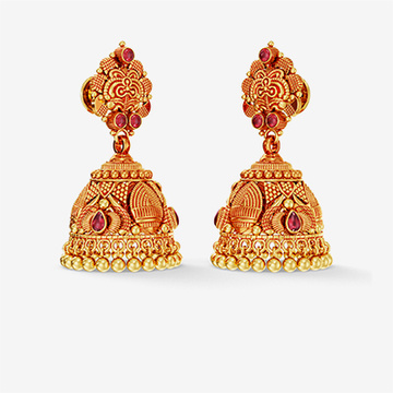 Classical Elegance Golden Jhumka