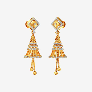 Bell Shaped Gold Women Earring