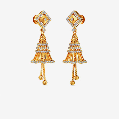 Bell Shaped Gold Women Earring