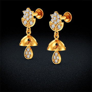 Petal Gold Women Earring
