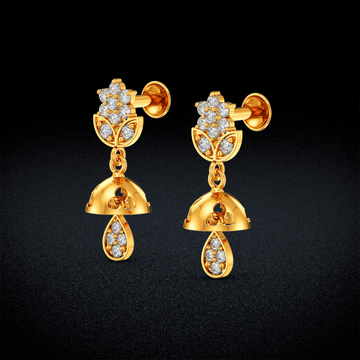 Petal Gold Women Earring