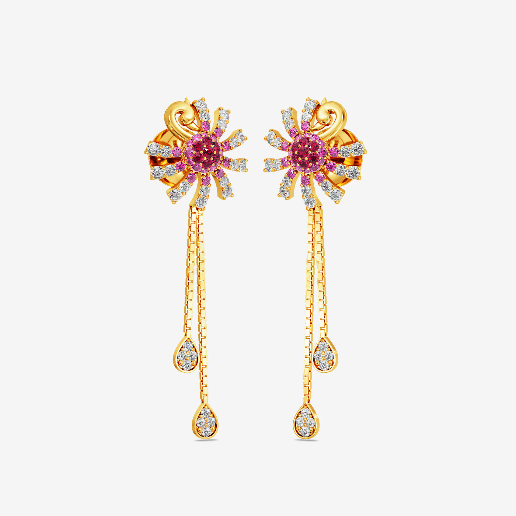 Soft Blossom Gold Earrings