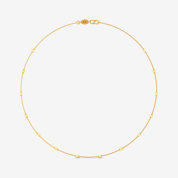 Beaded Whisper Gold Necklace