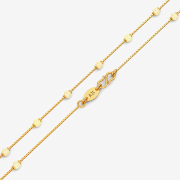 Beaded Whisper Gold Necklace