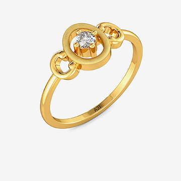 Delicate Stylish Round Kid’s Gold Ring