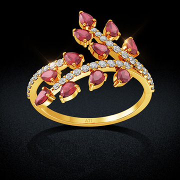 Wreath Gold Women Ring