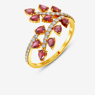 Wreath Gold Women Ring