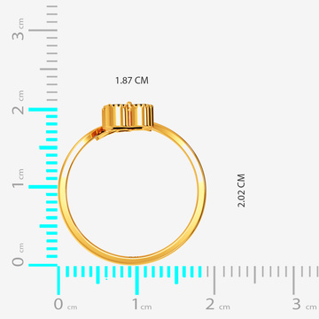 Rosette Gold Women Ring