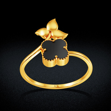 Rosette Gold Women Ring