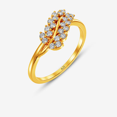 Leaf Gold Women Ring