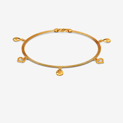 Love's Dew Gold Chain Bracelet