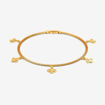 Lucky Clover Charm Gold Bracelet