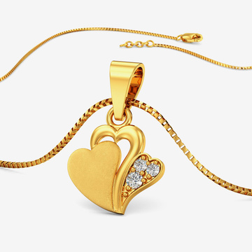 Dual infused Hearts pendant