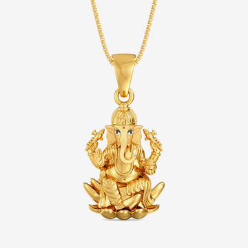 Lord Ganesh Gold Locket