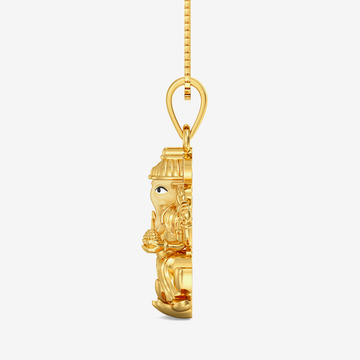 Lord Ganesh Gold Locket