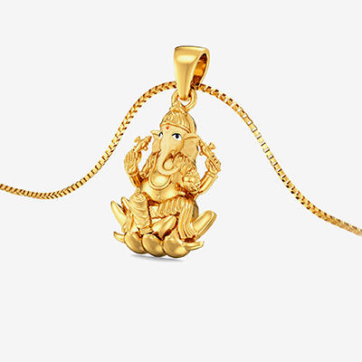 Lord Ganesh Gold Locket