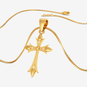 Golden Sharp Edged Holy Cross