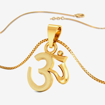 Shining Religious "Ohm" symbol Pendant
