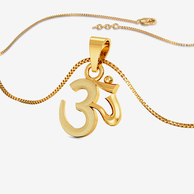 Shining Religious "Ohm" symbol Pendant