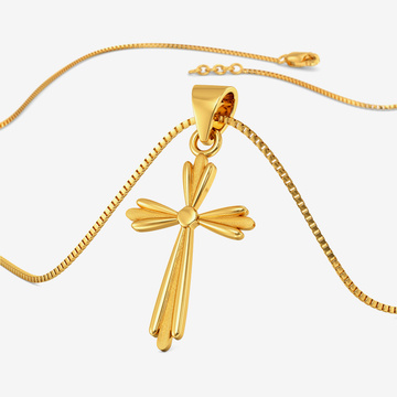 Golden Holy Cross Pendant