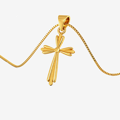 Golden Holy Cross Pendant