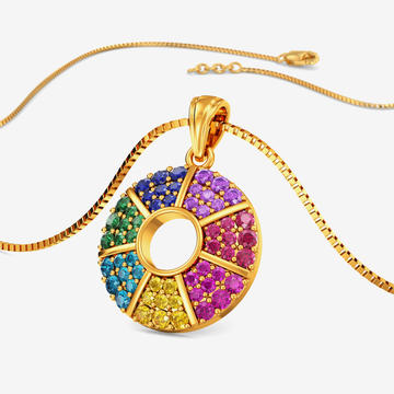 Colorful Horizon Gold Women Pendants