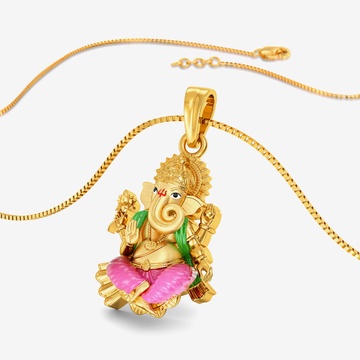 Lord Ganesh Gold Pendant