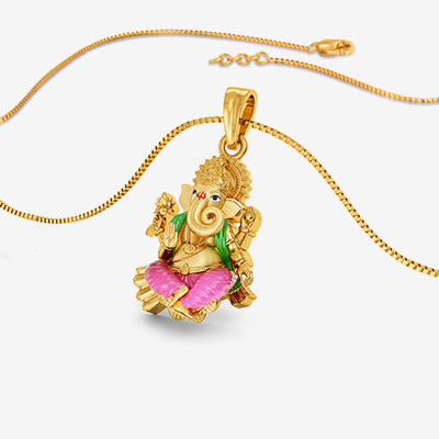Lord Ganesh Gold Pendant