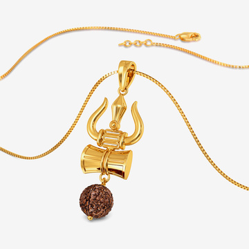 Trishula Gold Pendant