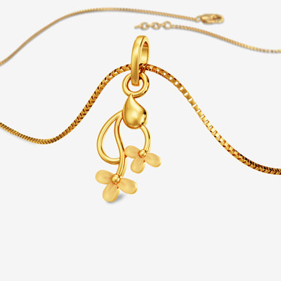 Blooming Beauty Gold Pendant