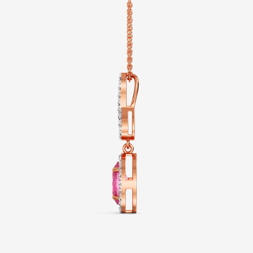 Endless Radiance Ruby Diamond Pendant