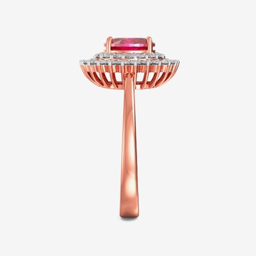 Scarlet Glow Diamond Ring