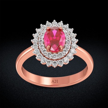 Scarlet Glow Diamond Ring