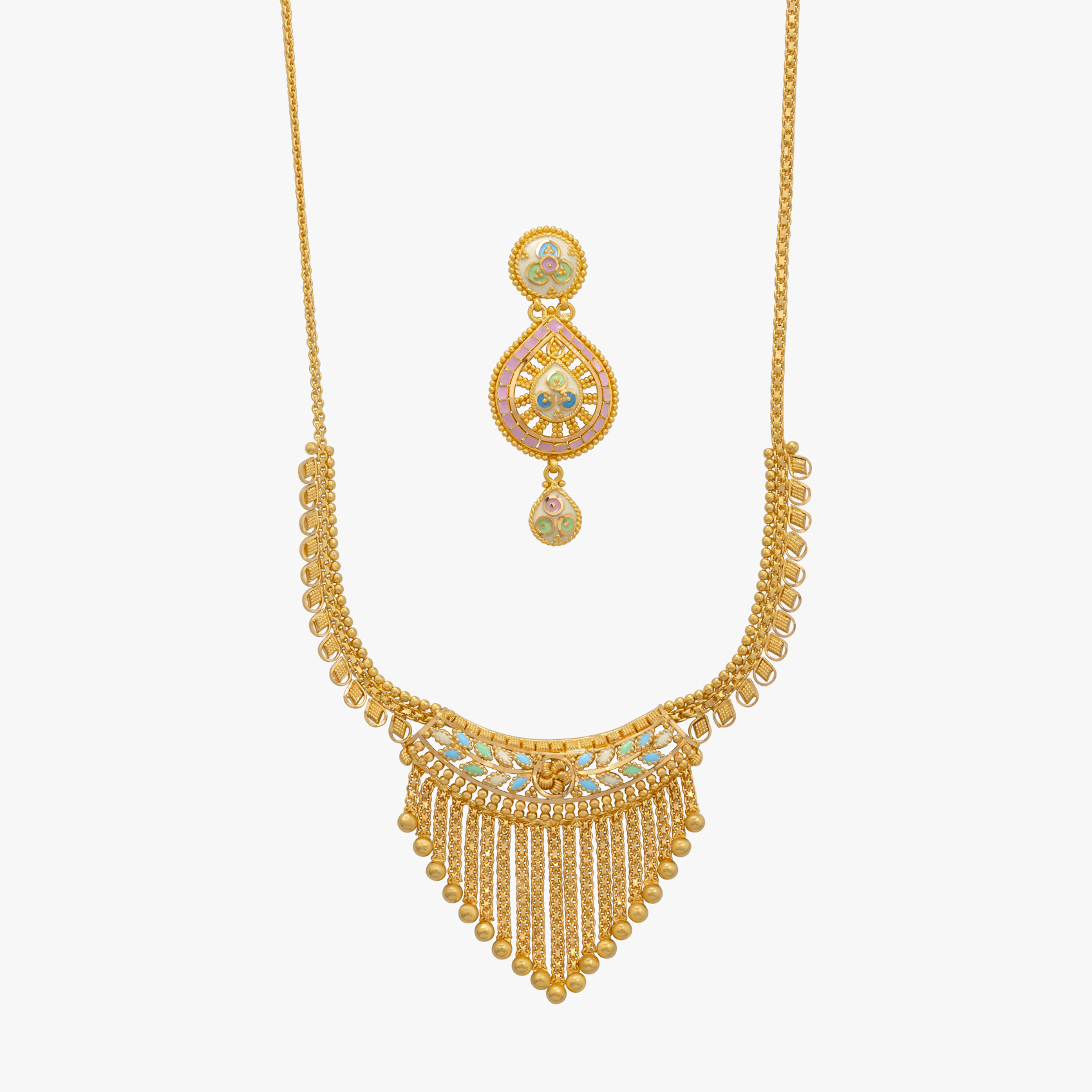 Ocean's Gleam Necklace Set
