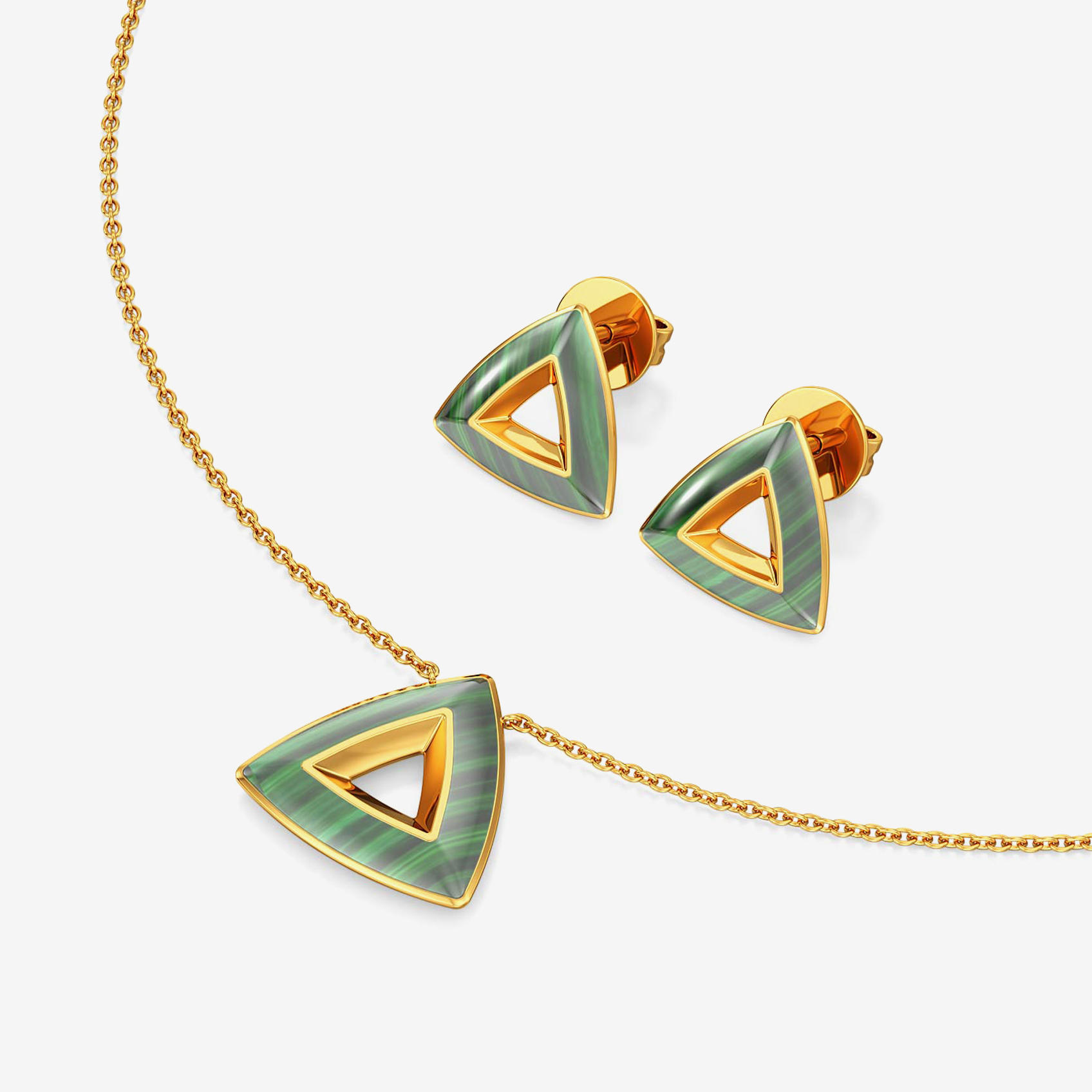 Trinity Gleam Necklace Set