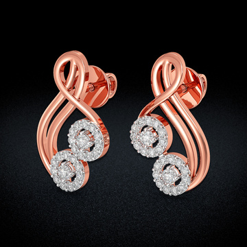 Musical note serene diamond Earring