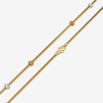 Glimmer Beads Gold Snake Chain