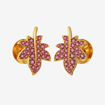 Gold Leaf Stud