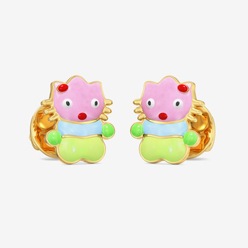 Gold kids Stud Earrings