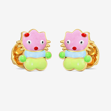 Gold kids Stud Earrings