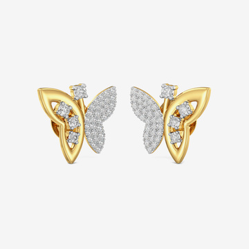 Gold Butterfly Stud