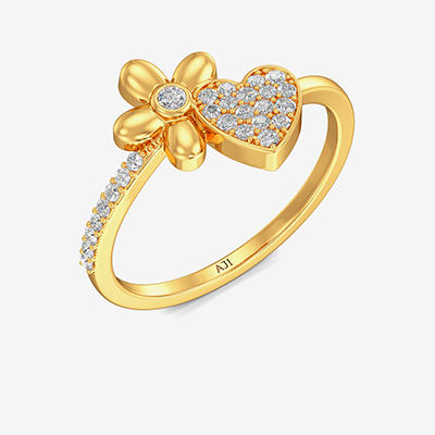 Blooming Love Gold Ring